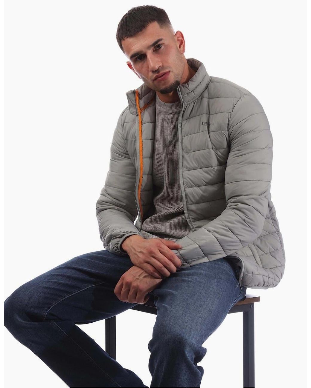 Aquascutum Gray Puffer Jacket for men