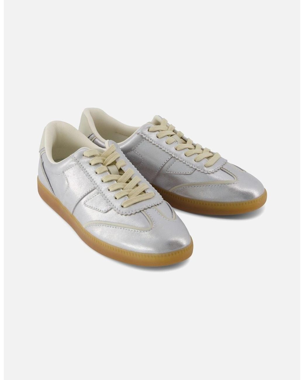 TOMS Gray Collins Leather Trainers