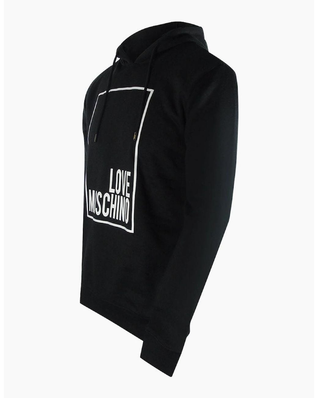 Love Moschino Blue Box Logo Hoodie for men
