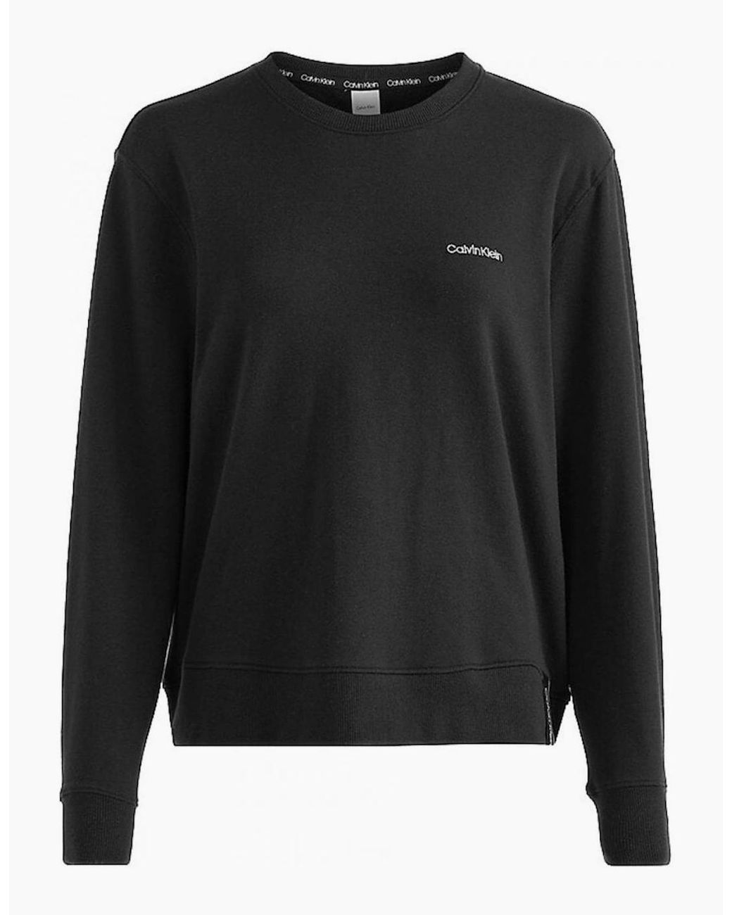 Calvin Klein Black Modern Cotton Lounge Sweatshirt