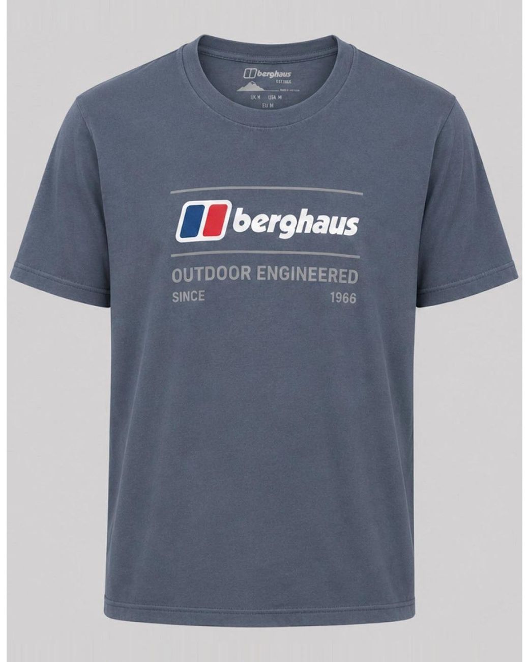 Berghaus Blue Outdoor Engineered Graphic T Shirt for men