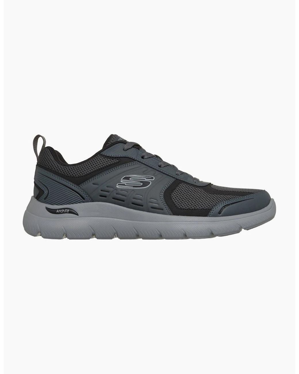 Skechers Black Arch Fit Summits Leege Trainers for men