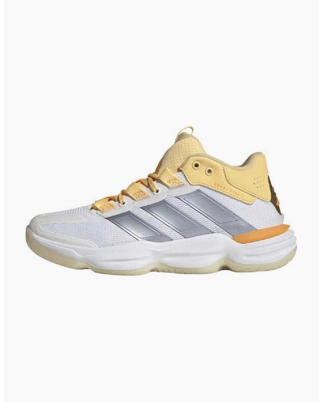 Adidas White Court Stabil Indoor Shoes