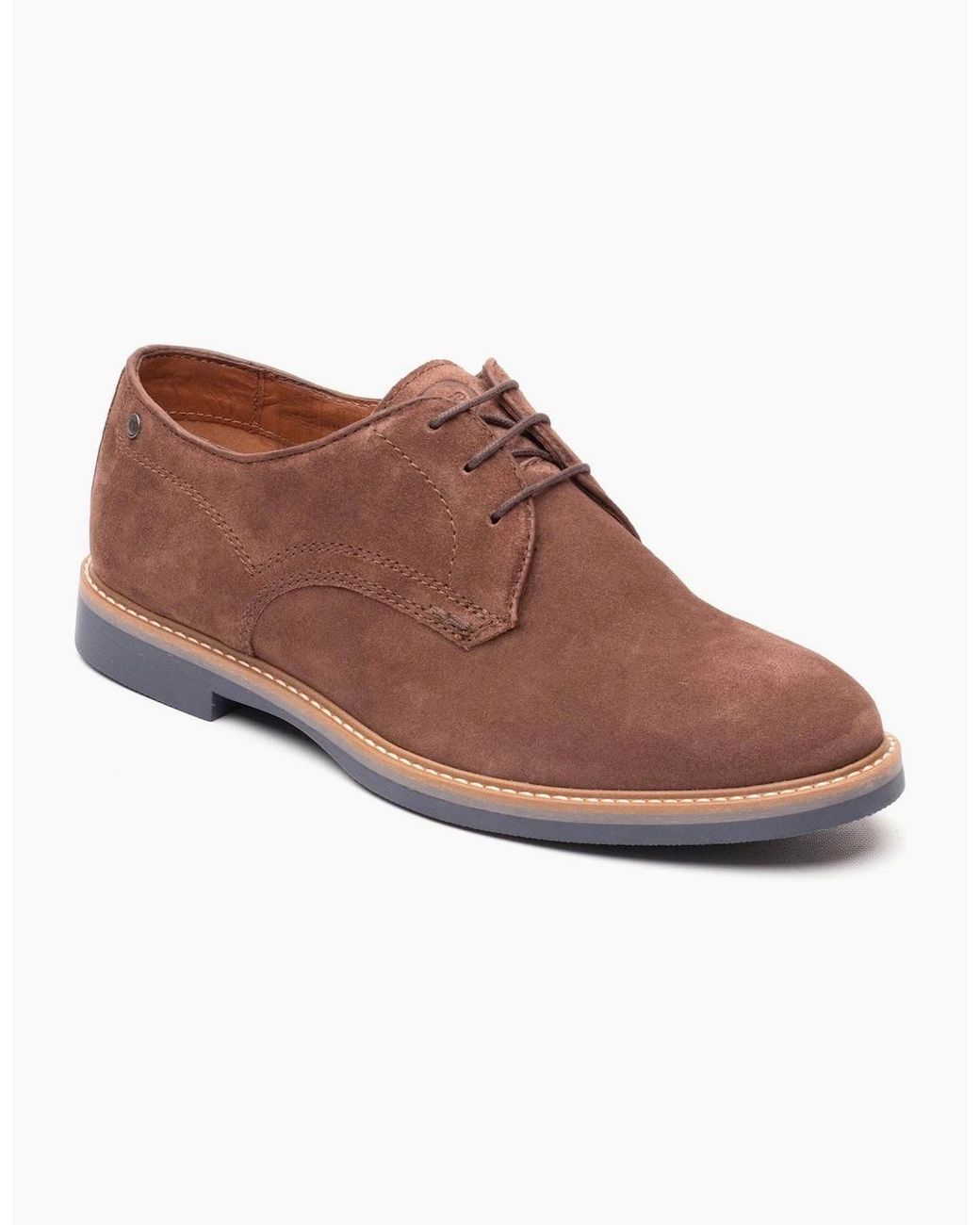 Base London Brown London Strand Leather Lace-Up Shoes for men