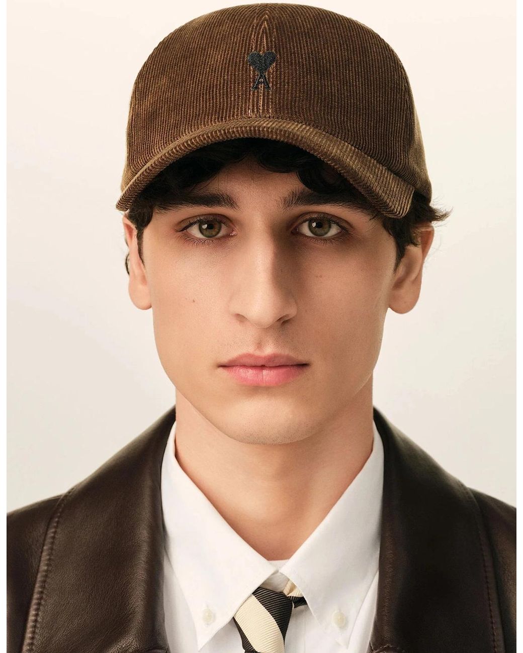 AMI Brown Adc Embroidery Cap for men