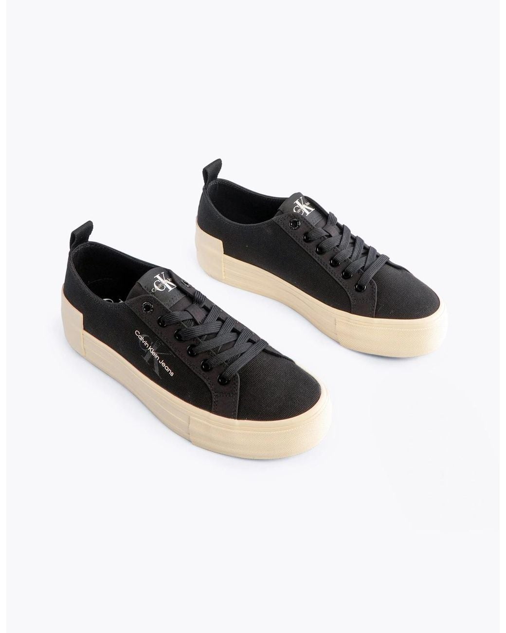 Calvin Klein Black Bold Vulcanised Trainers/Creamy