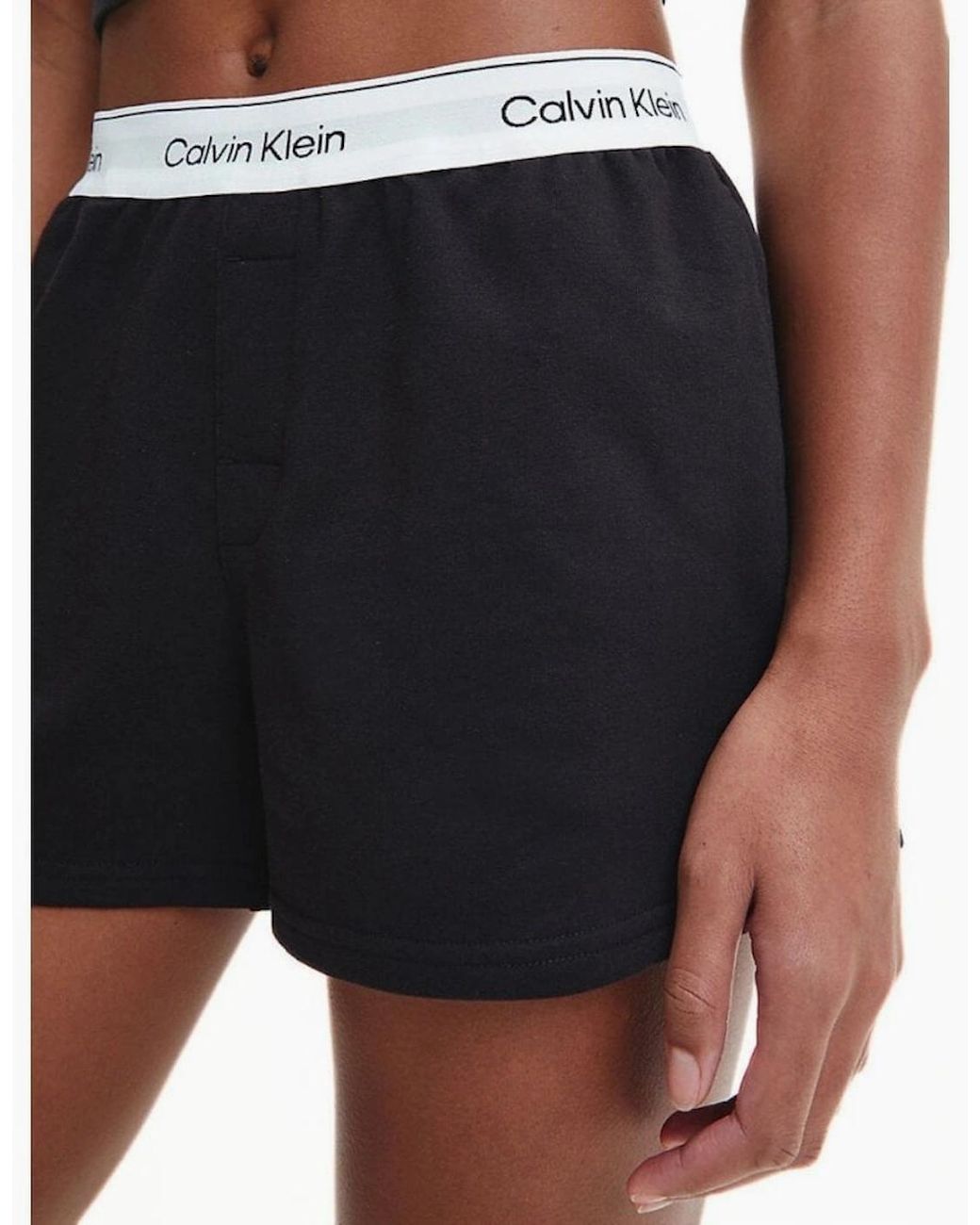 Calvin Klein Black Modern Cotton Lounge Shorts
