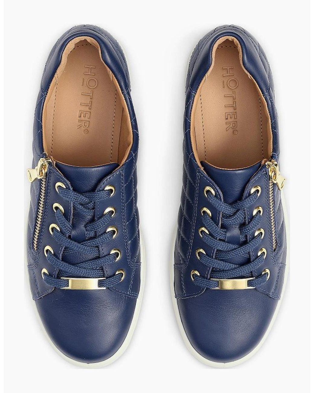 Hotter Blue Wonder Extra Wide Trainers