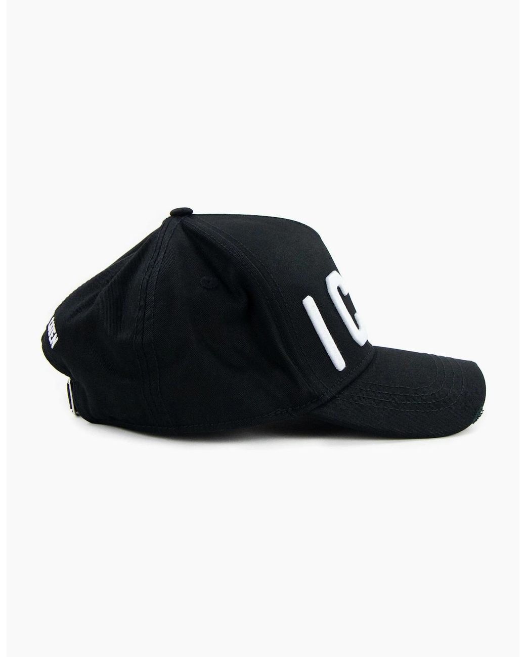 DSquared² Black D2 Icon Cap for men