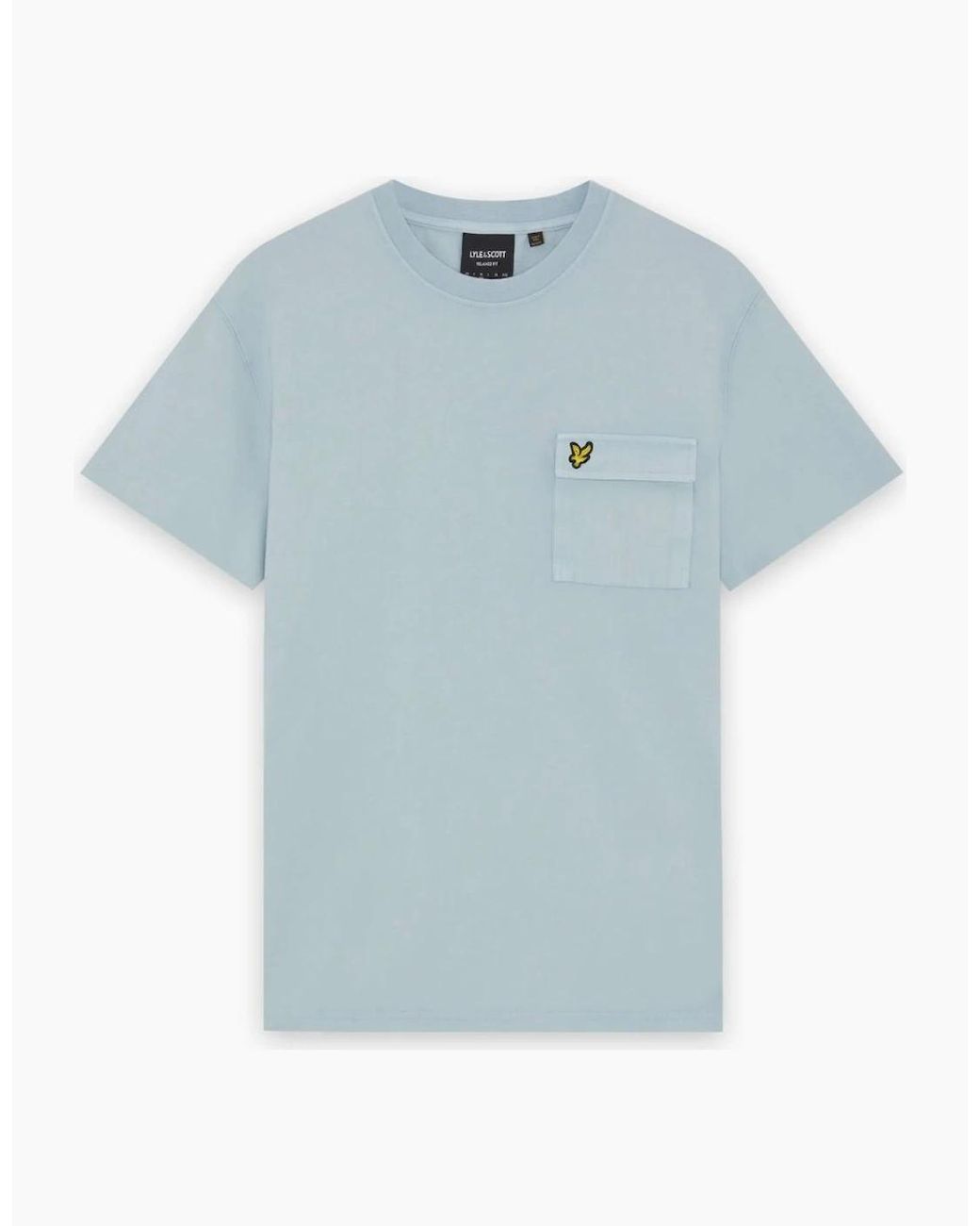 Lyle & Scott Blue Lyle & Scott Cargo Pocket Opal T-Shirt for men