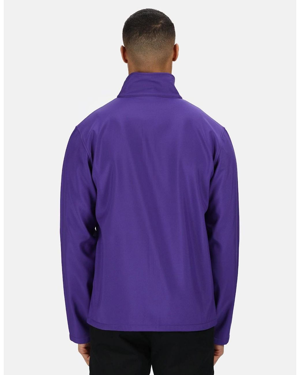 Regatta Purple Standout Ablaze Printable Soft Shell Jacket for men