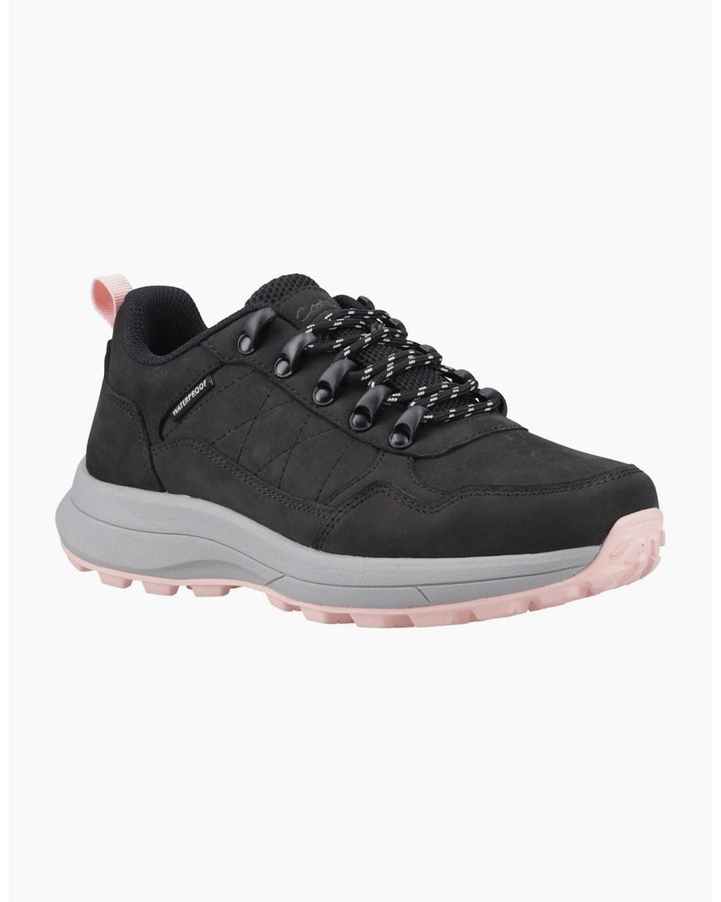 Cotswold Black Elmfield Nubuck Hiking Shoes