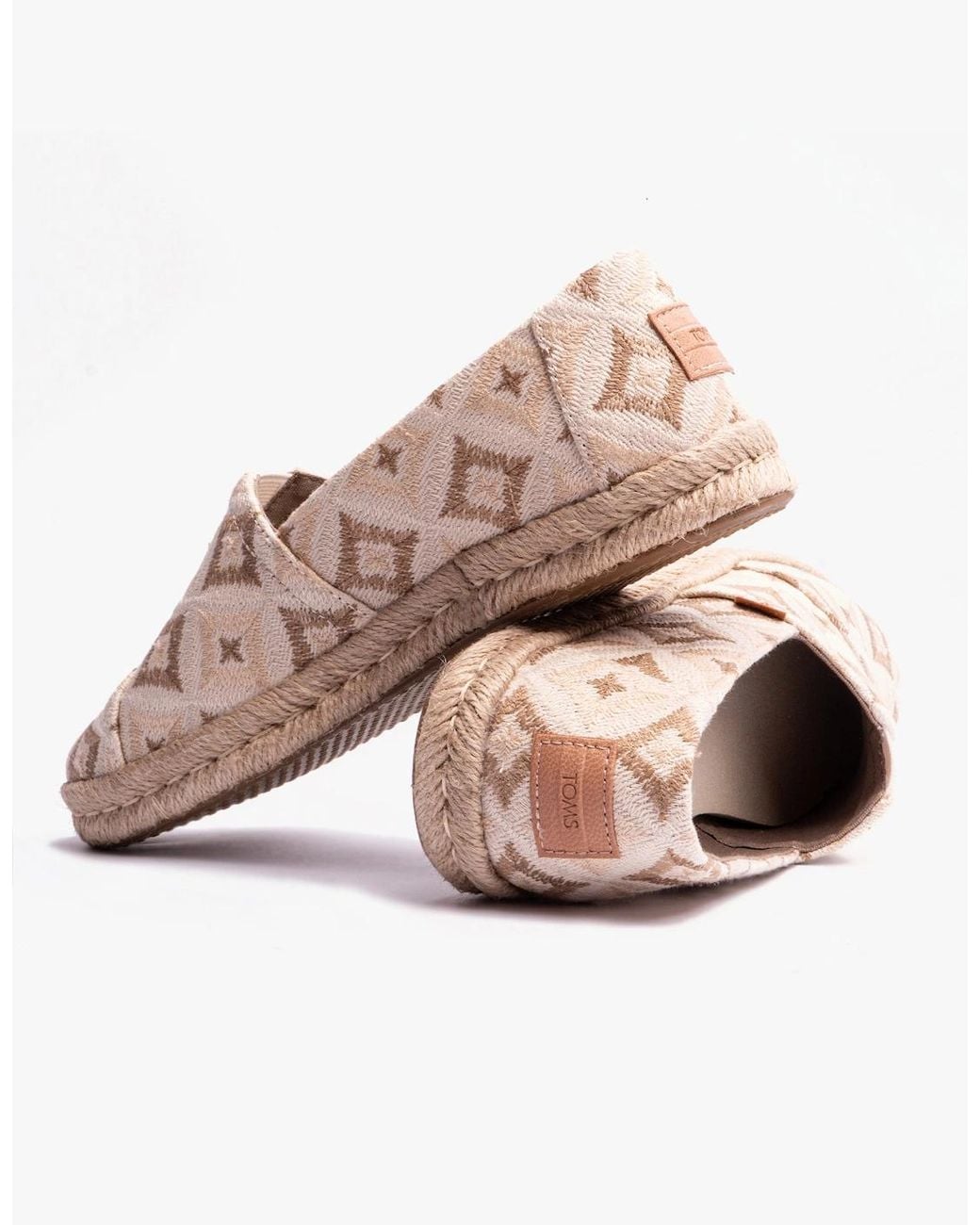TOMS Pink Alpargata Rope 2.0 Espadrilles Natural