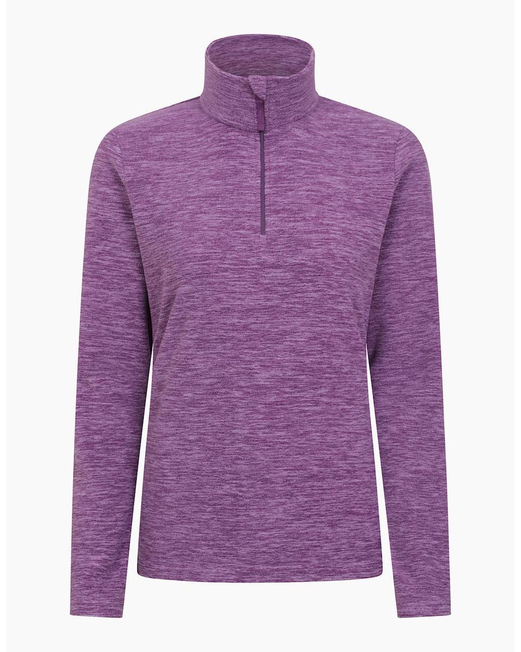 Mountain Warehouse Pink Ladies Snowdon Melange Fleece Top
