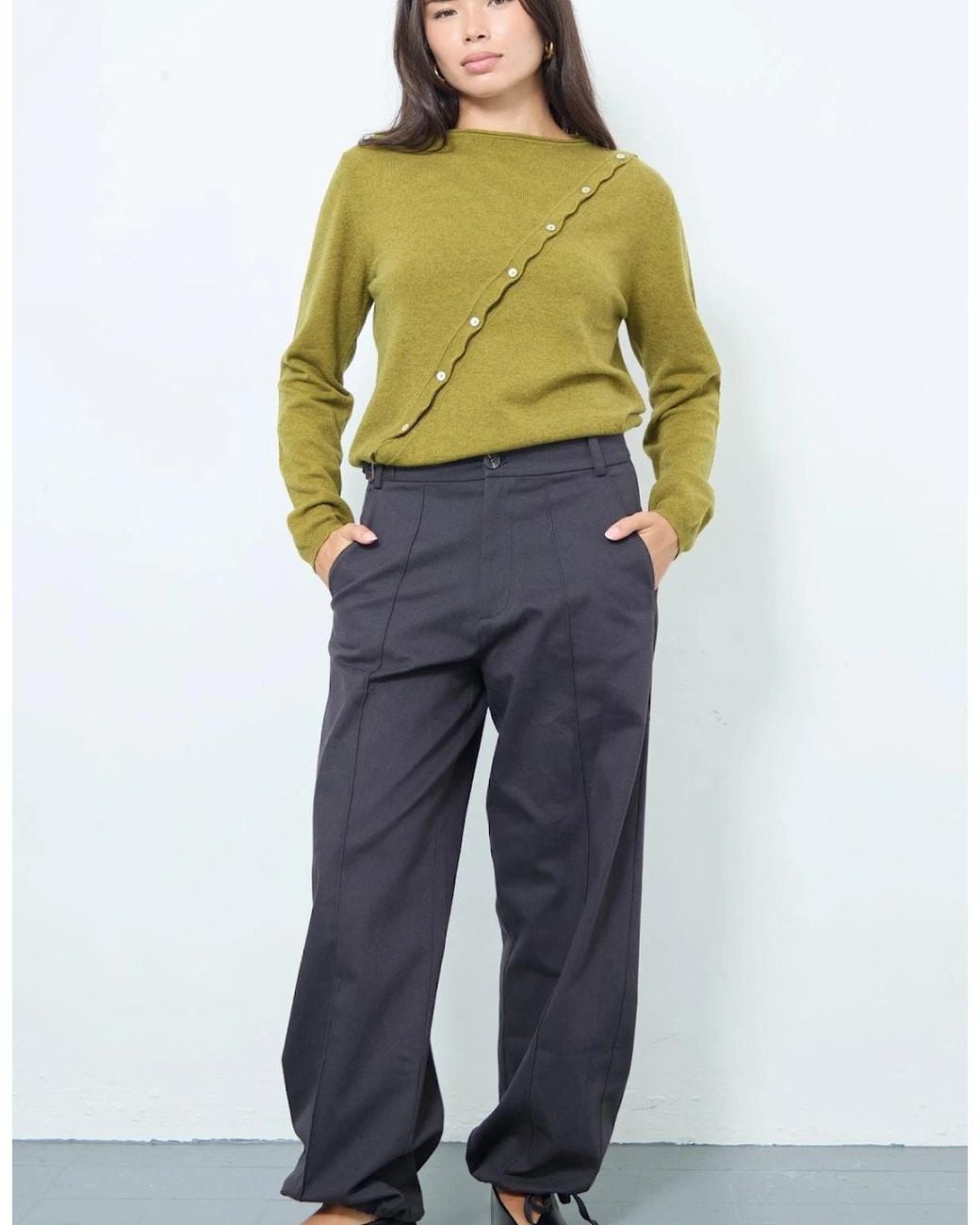 No Emotions UK Green Alma Cardigan