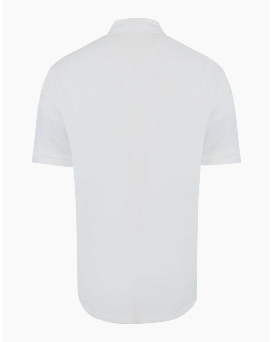 Lyle & Scott White Lyle & Scott Flatback Pique Polo Shirt for men