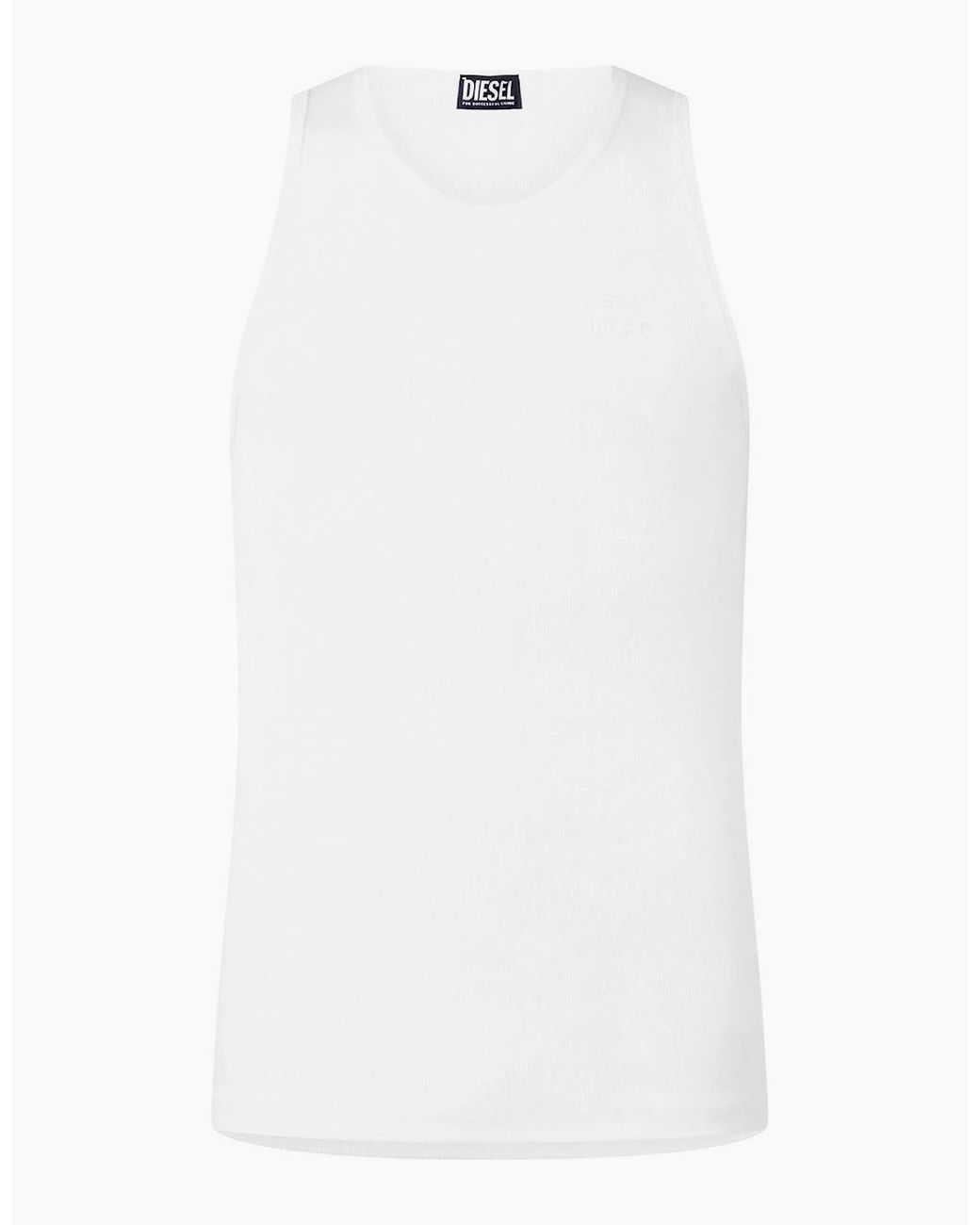 DIESEL White T Liftynew Out Vest for men