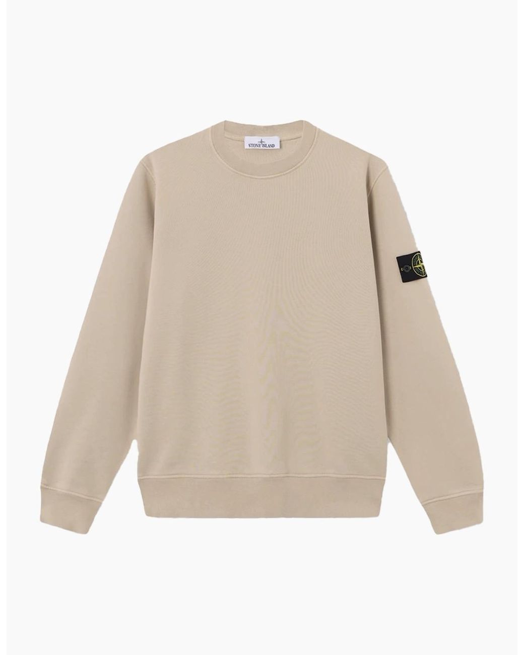 Stone Island Natural S0051 Compass Sweatshirt Sage for men