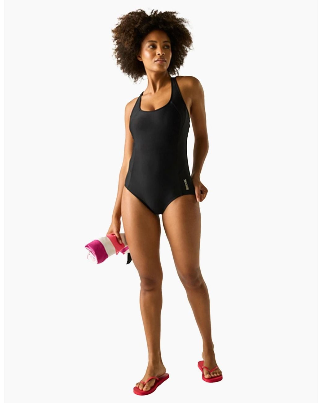 Regatta Black Ladies Active One Piece Swimsuit