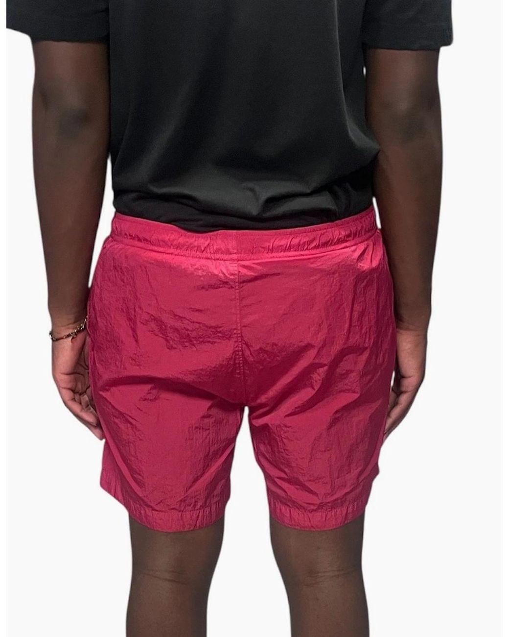 C P Company Red Eco-Chrome R Swim Short for men