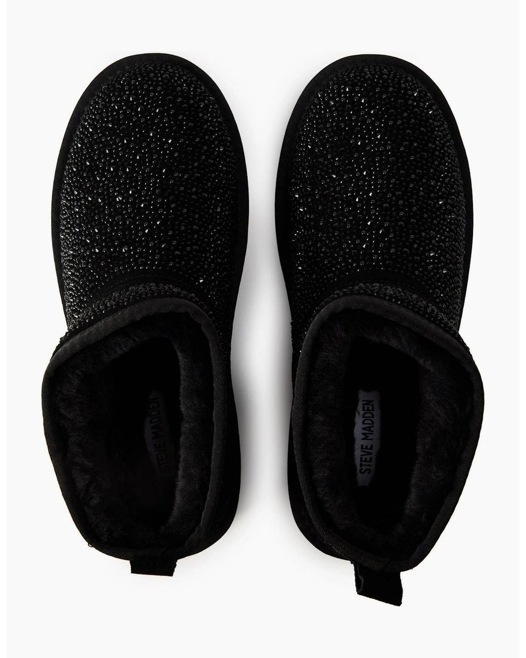 Steve Madden Black Clydes Snug Boots