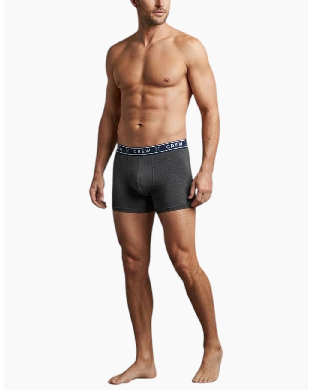 Crew Blue Boxer Assorted 3Pack Cotton Underwear for men