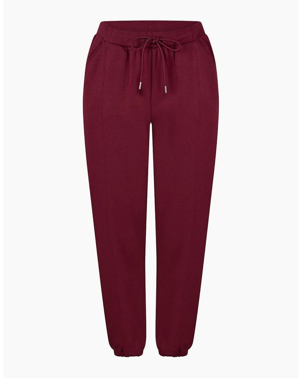 Converse Red Closed Hem Fleece Jogging Bottoms