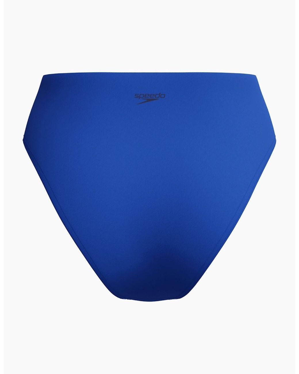 Speedo Blue Ladies Cheeky Solid High Waist Bikini Bottoms