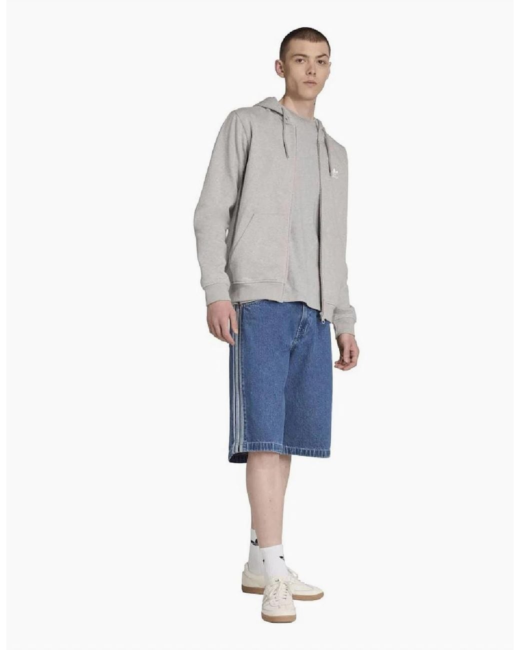 Adidas Originals Gray Trefoil Esnt for men