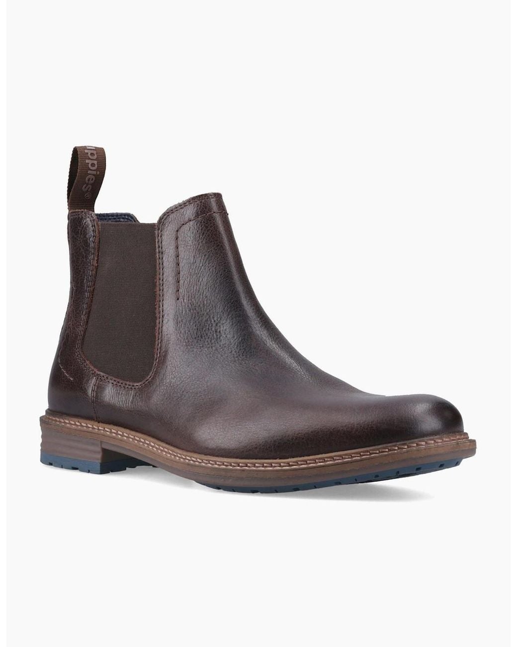Hush Puppies Brown Justin Leather Chocolate Boots for men
