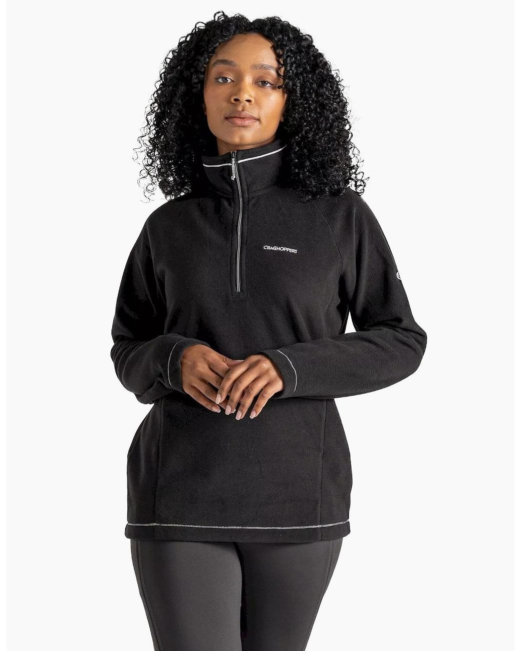 Craghoppers Black Ladies Miska Vi Half Zip Fleece
