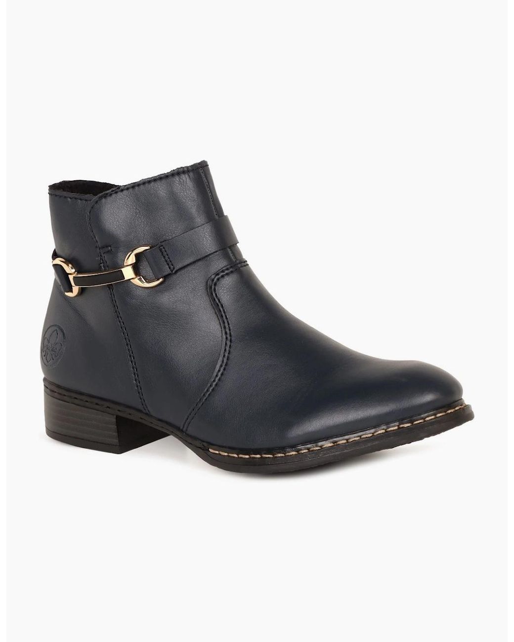 Rieker Black Cawood Ankle Boots