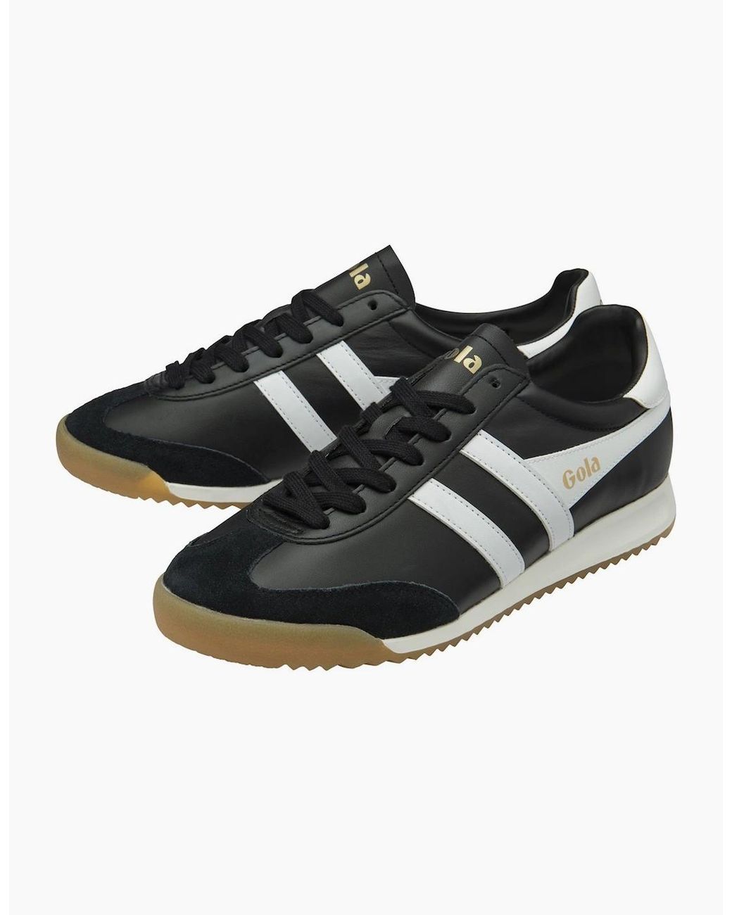 Gola Black Torpedo Leather Trainers for men