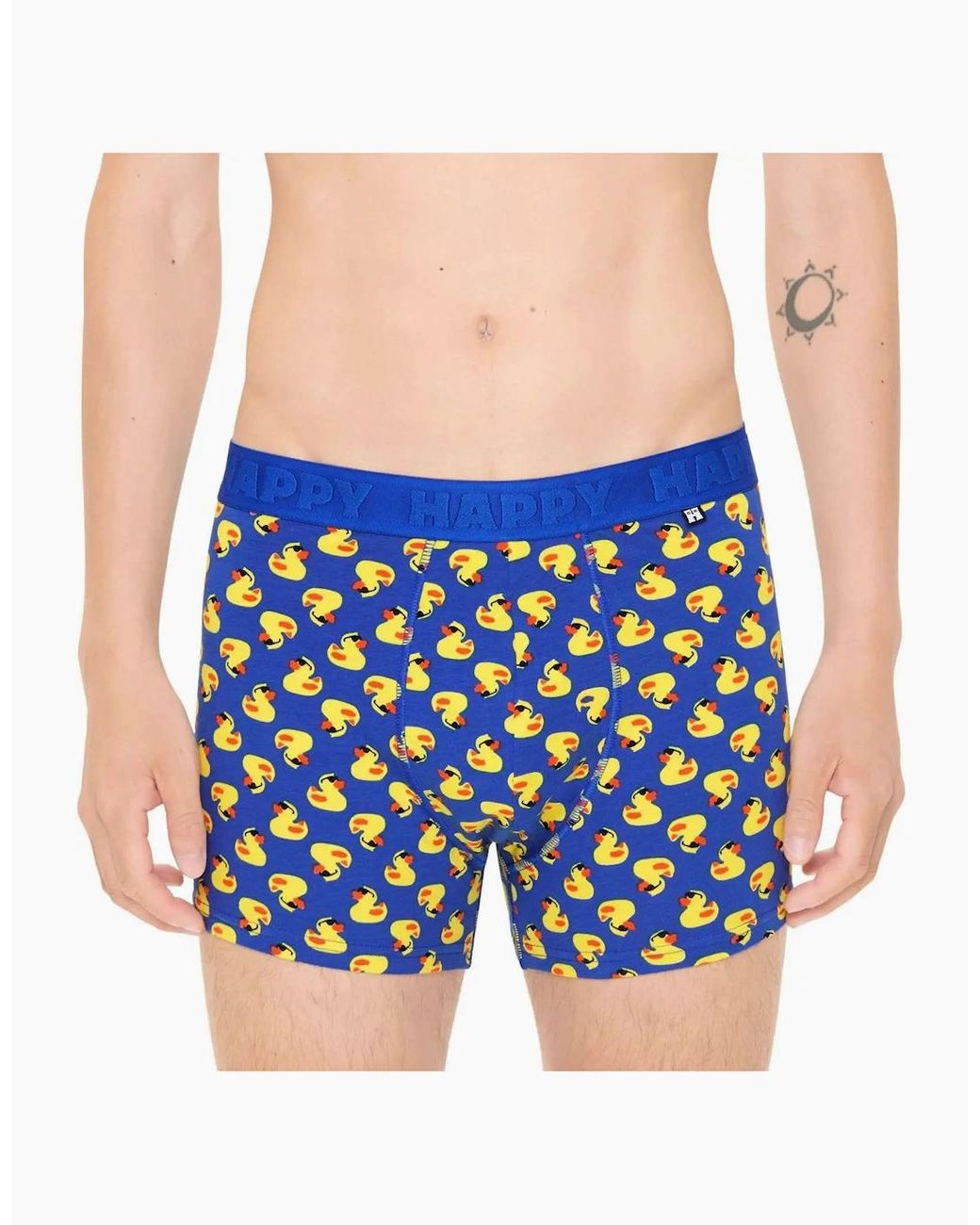 Happy Socks Blue Rubber Ducks Boxer Trunk for men