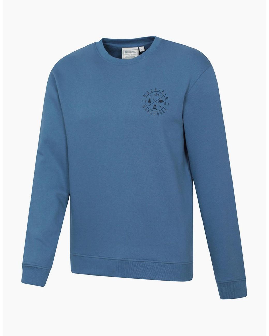 Mountain Warehouse Blue Mountain Crew Neck Sweatshirt for men