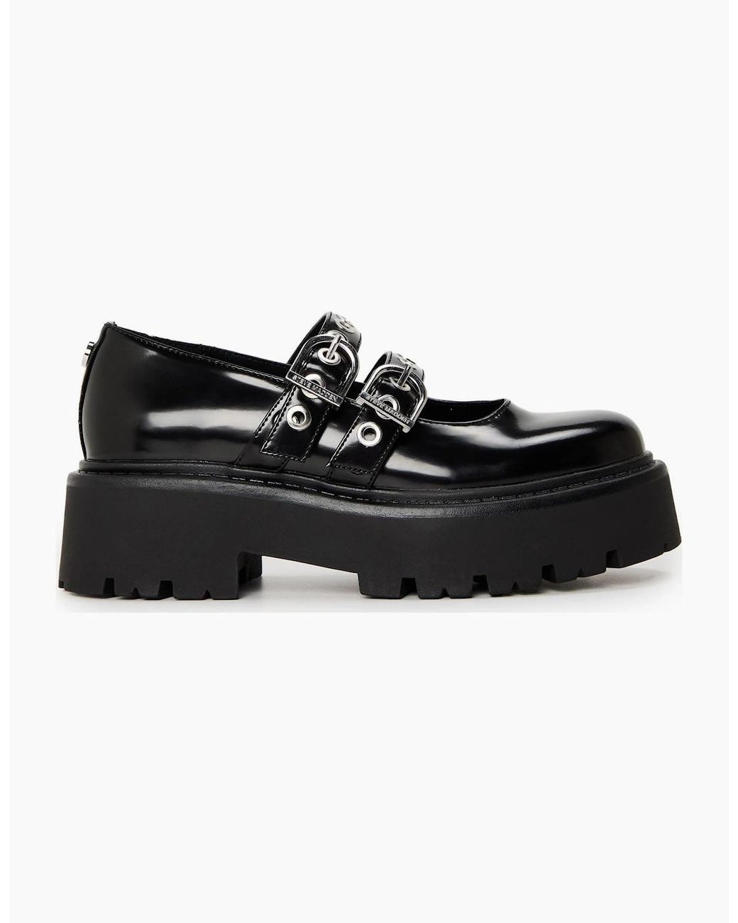 Steve Madden Black Overt Heeled Mules