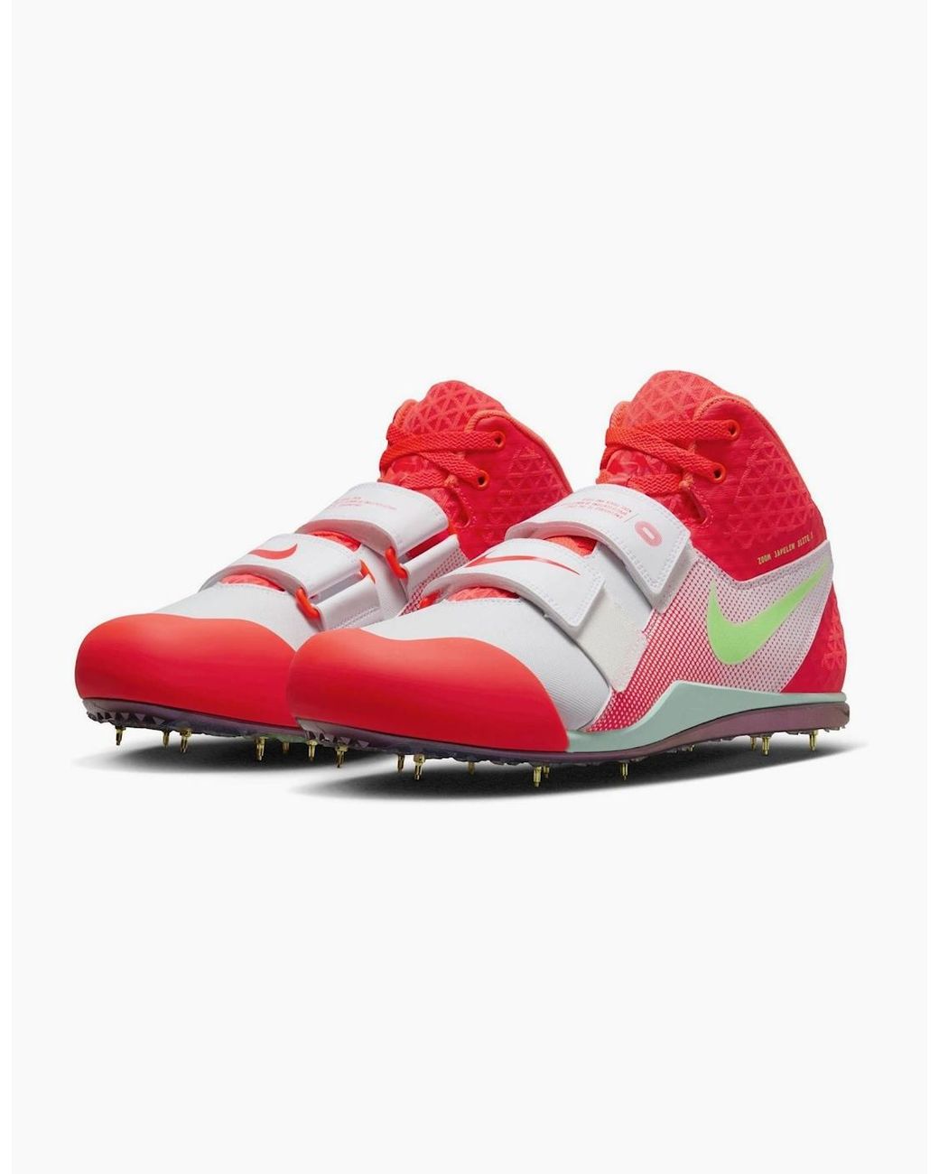 Nike Red Zoom Javelin Elite 3 Mid Top Sneakers for men