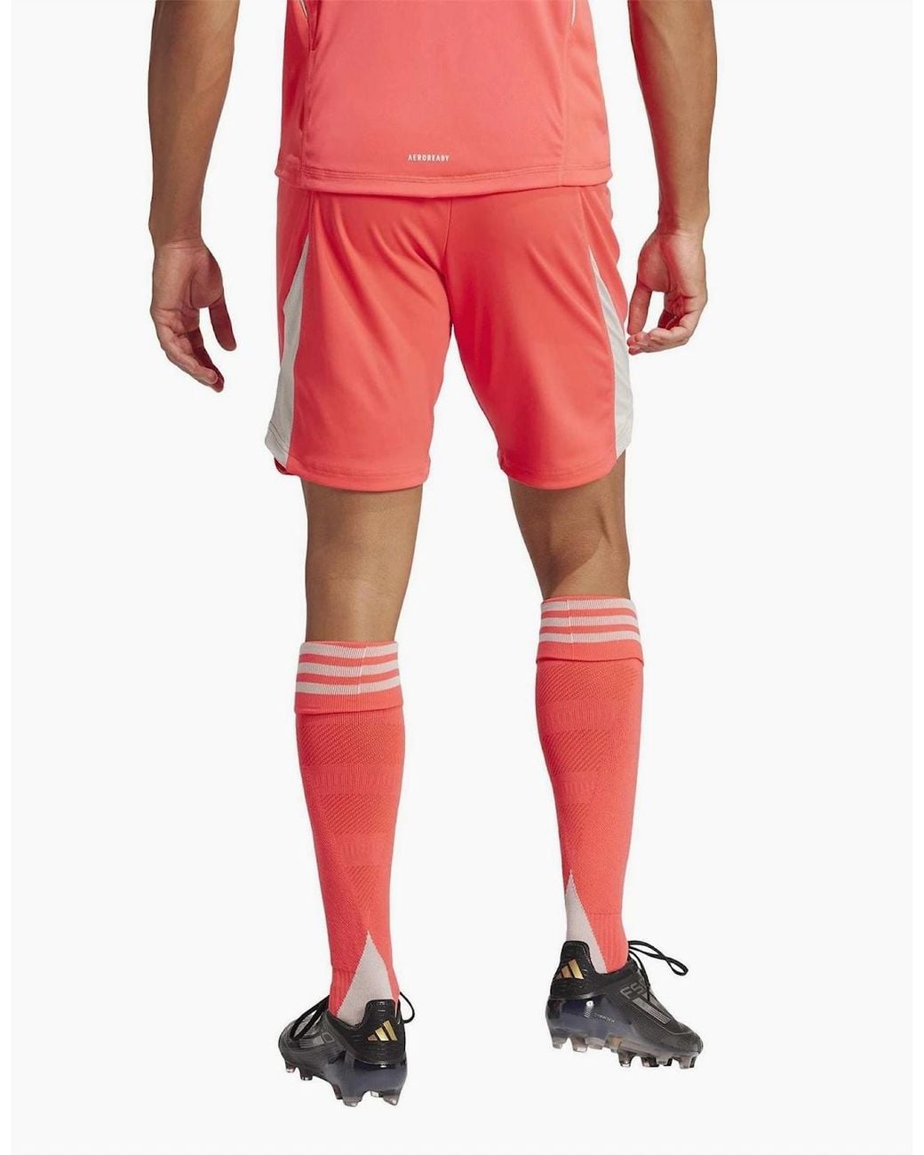 Adidas Pink Tiro 25 Pro Aeroready Slim-Fit Goalkeeper Shorts for men
