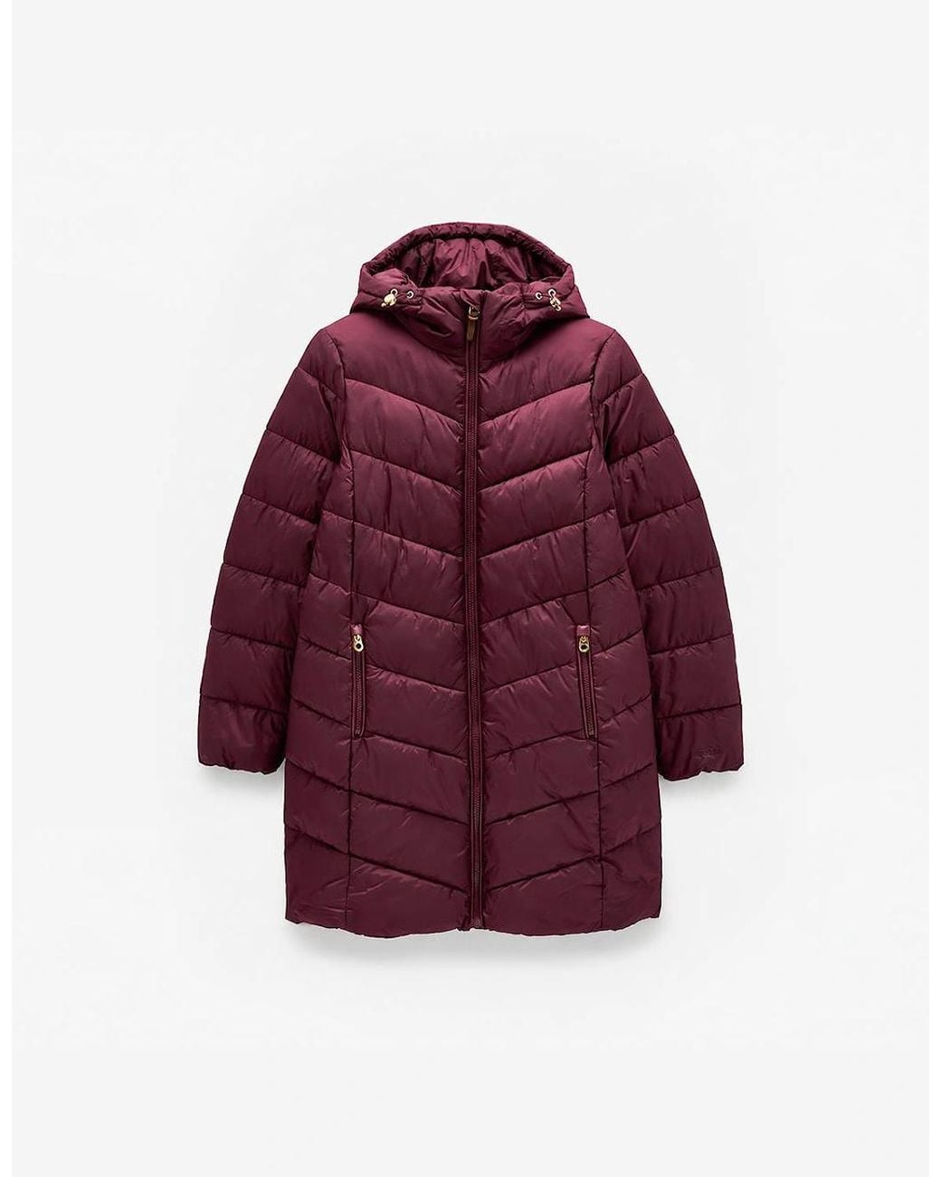 Joules Red Moorsdale Puffer Jackets Port