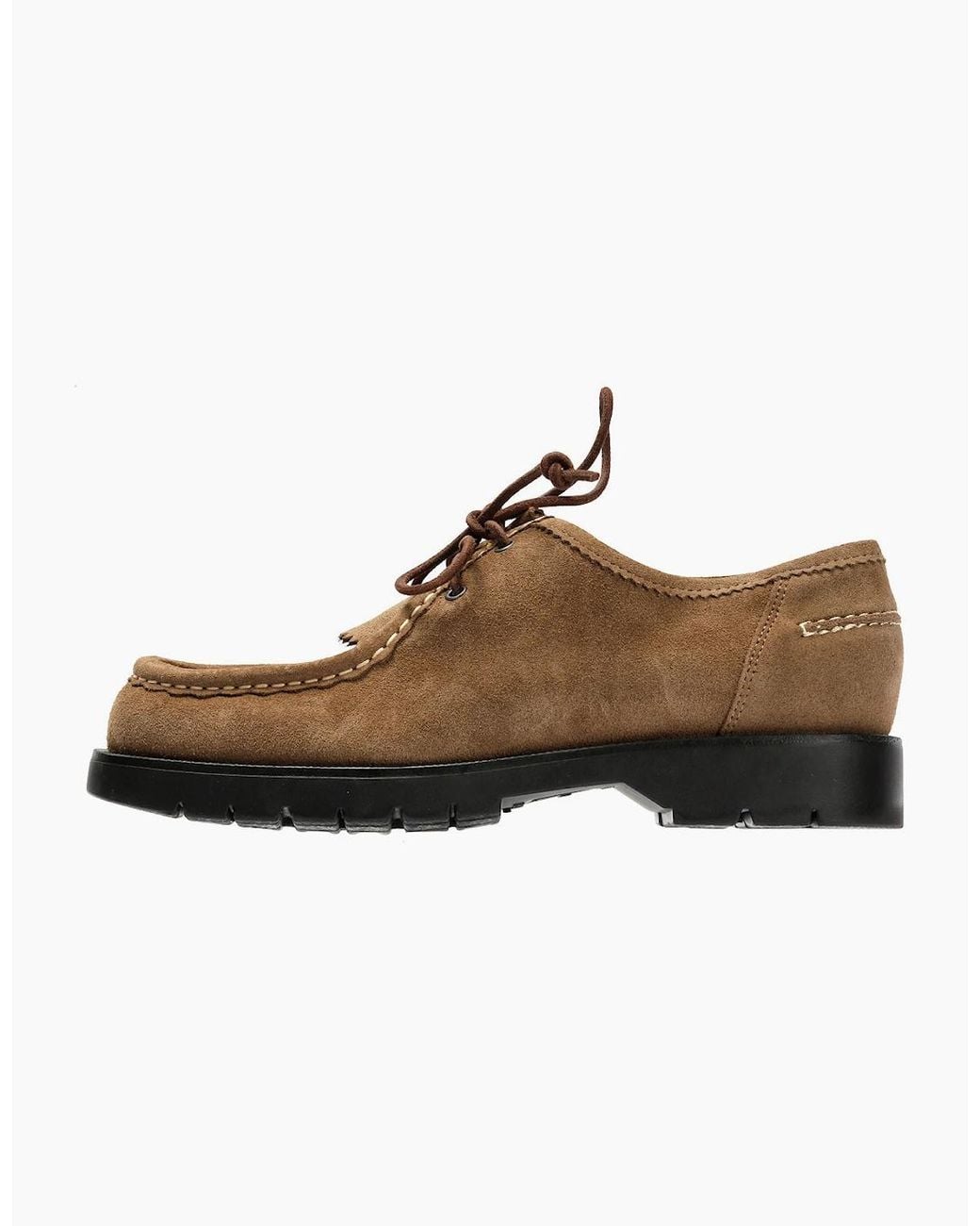 Kleman Brown Padror Mx V Suede Taupe Lace-Up Shoes for men