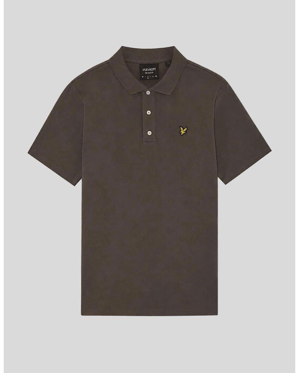 Lyle & Scott Brown Heavy Cotton Polo Shirt for men