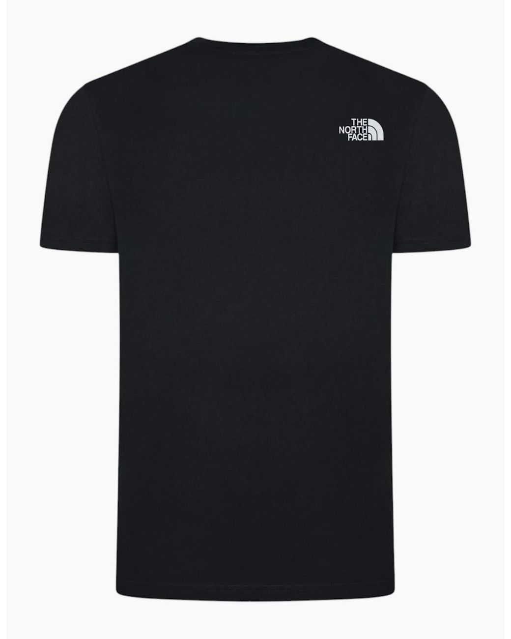 The North Face Black T Shirt Mountain Front Short Sleeve Graphic Print Cotton Tee for men