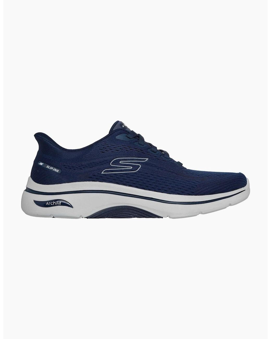 Skechers Go Walk Blue Arch Fit 2.0 Percy Textile Standard Trainers for men