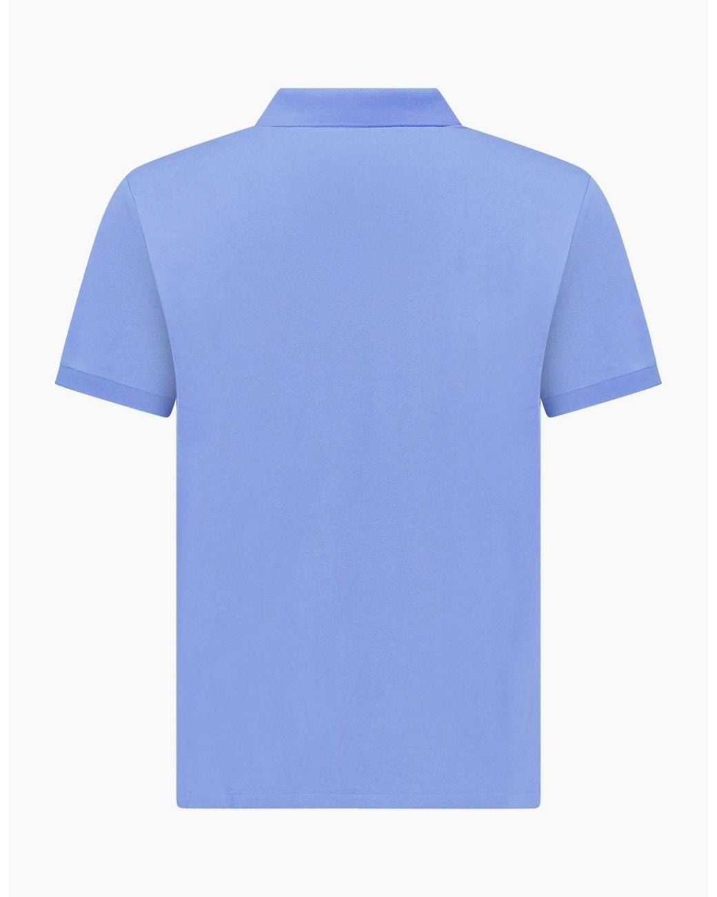 Polo Ralph Lauren Blue Mesh Custom Slim Fit Polo Shirt for men