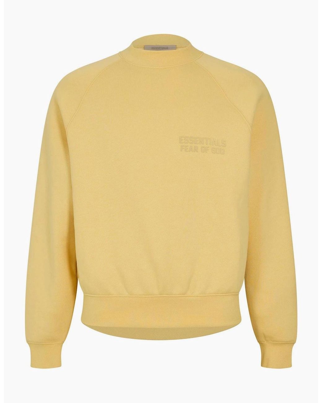 Fear Of God Yellow Crew Sweatshirt for men