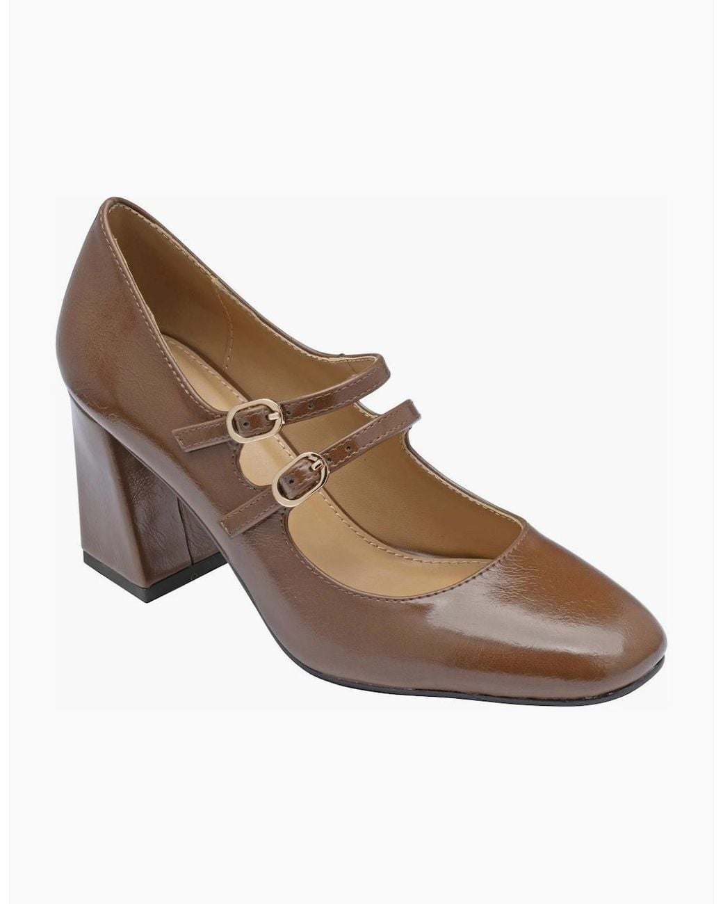 Lotus Brown Aoife Mary Jane Court Shoes