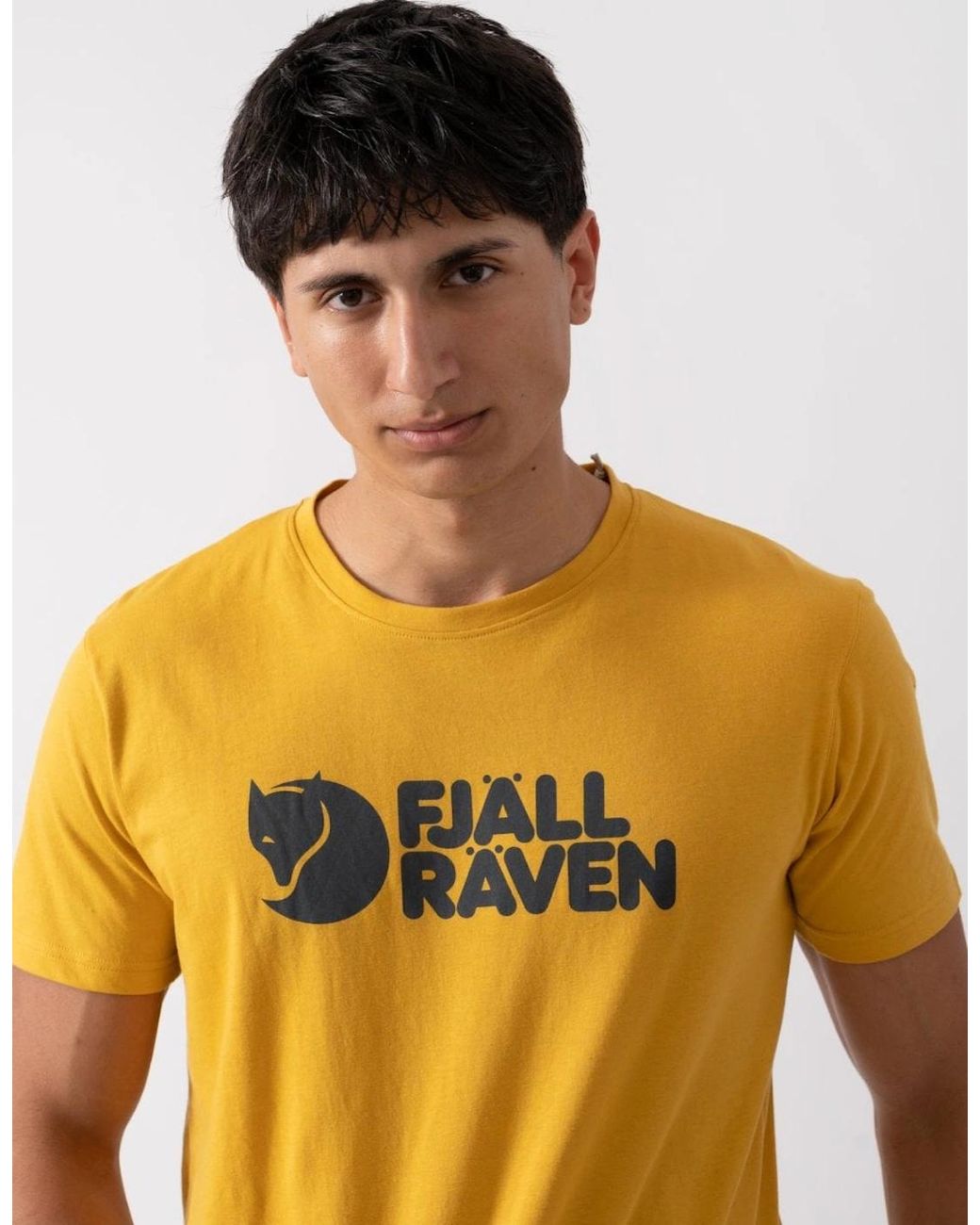 Fjallraven Yellow Logo T-Shirt for men