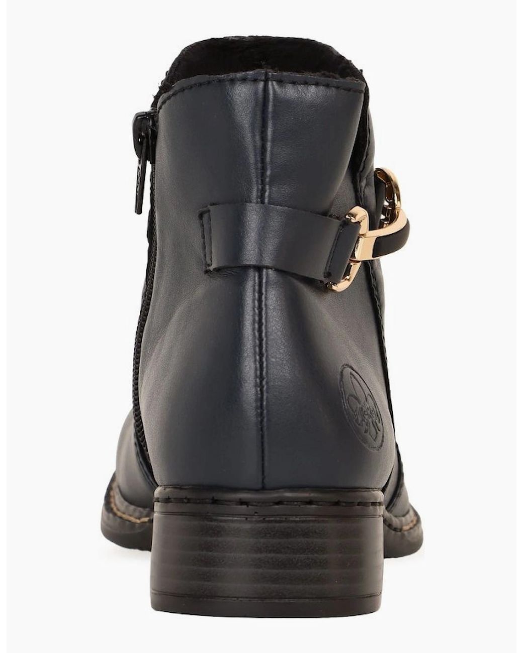 Rieker Black Cawood Ankle Boots