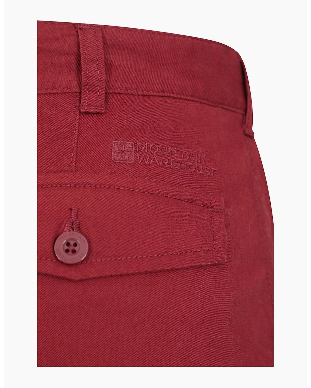 Mountain Warehouse Red Lakeside Cargo Shorts for men