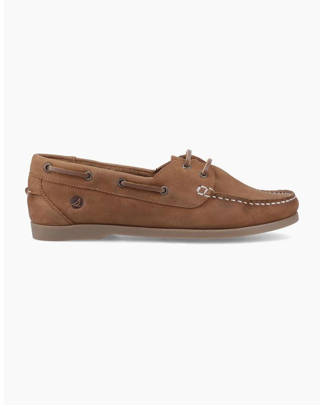 Sperry Top-Sider Brown Sperry Balboa 2 Eye Boat Nubuck Tan Boat Shoes